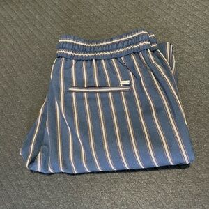Espirit Navy Red Cream Striped Pants - US Size 8 NWT
